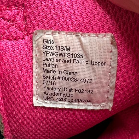 Game Winner Leather Outdoor Woodland Girl's Side Zippered Boots Shoes Size 13B - Picture 5 of 14